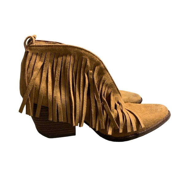 Coconuts by Matisse Suede Fringe Booties - Picture 1 of 7